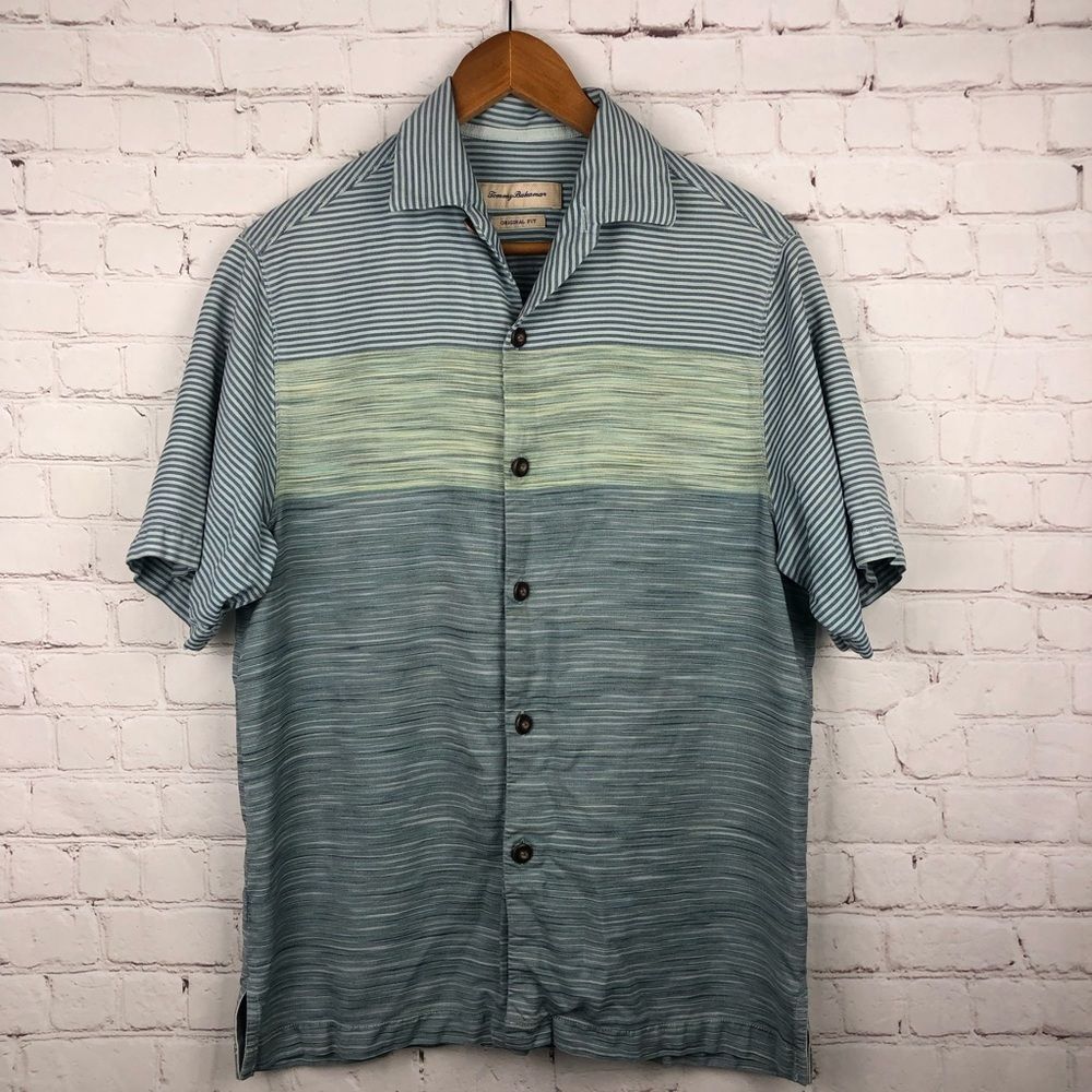 Tommy Bahama Silk Blue Polo Men's Sz Small